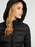 Damen Daunenjacke | leicht warm & stilvoll mit Kapuze und Reißverschluss